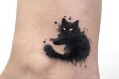 Татуировка : Кошка, Животные на щиколотке