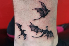 Татуировка : Дракон на голени (икре)