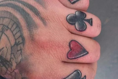 Татуировка : Узор, Сердце на пальцах