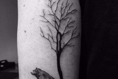 Татуировка : Деревья на плече