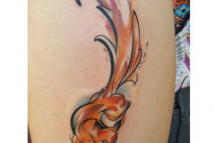Татуировка : Животные, Цветные, Лиса на плече