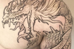 Татуировка : Змея, Дракон на плече