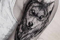 Татуировка : Волк, Животные на плече