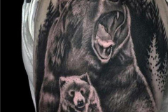 Татушка : Животные, Медведь на плече