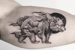 Татуировка : Животные, Медведь на плече