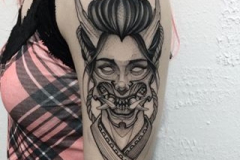 Татуировка : Демон на плече