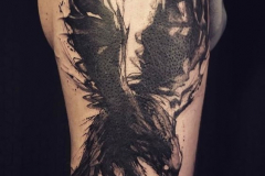 Татуировка : Ворон, Птицы на плече