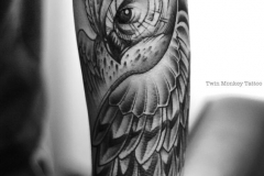 Татуировка : Сова, Птицы на предплечье