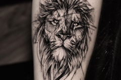 Татуировка : Лев, Животные на предплечье