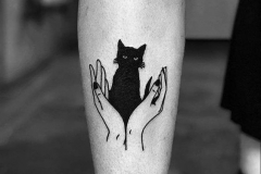 Татуировка : Кошка, Руки, Животные на предплечье