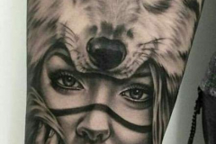 Татуировка : Волк, Животные на предплечье