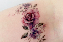 Татуировка : Цветы, Цветные на предплечье