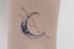 Татуировка : Луна, Зодиак на предплечье