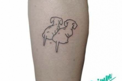 Татуировка : Собака, Животные на предплечье