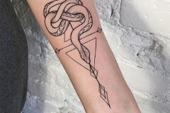 Татуировка : Змея на предплечье