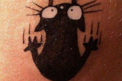Татуировка : Животные, Кошка на спине