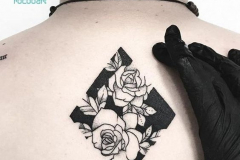 Татушка : Цветы, Роза на спине