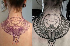 Татуировка : Крылья, Узор на спине