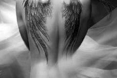 Наколка : Крылья на спине