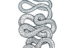 Татуировка : Змея - эскиз