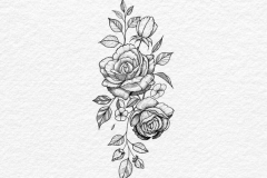 Татуировка : Роза, Цветы