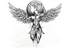 Татуировка : Крылья, Люди