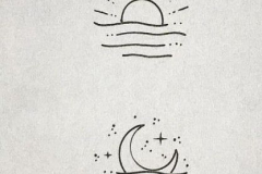 Татуировка : Луна, Солнце - эскиз