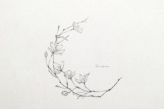 Татуировка : Луна, Цветы